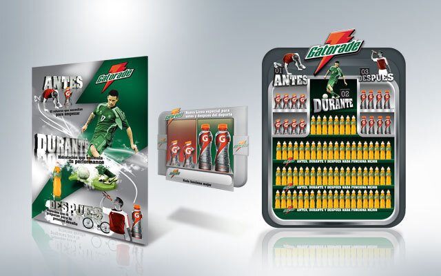 Design of teaching materials at point of sale to count properties and benefits of Gatorade, Pepsico - Imaginity