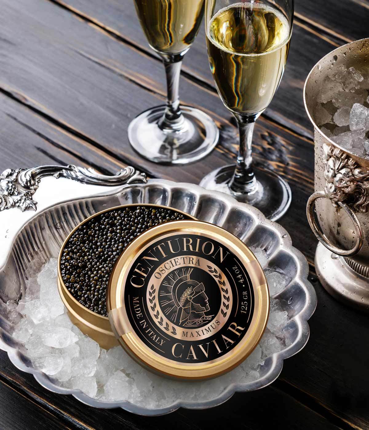 Imaginity, Centurion Caviar, Diseño de Packaging, Diseño de Logo, Marca, Premium, Sabores