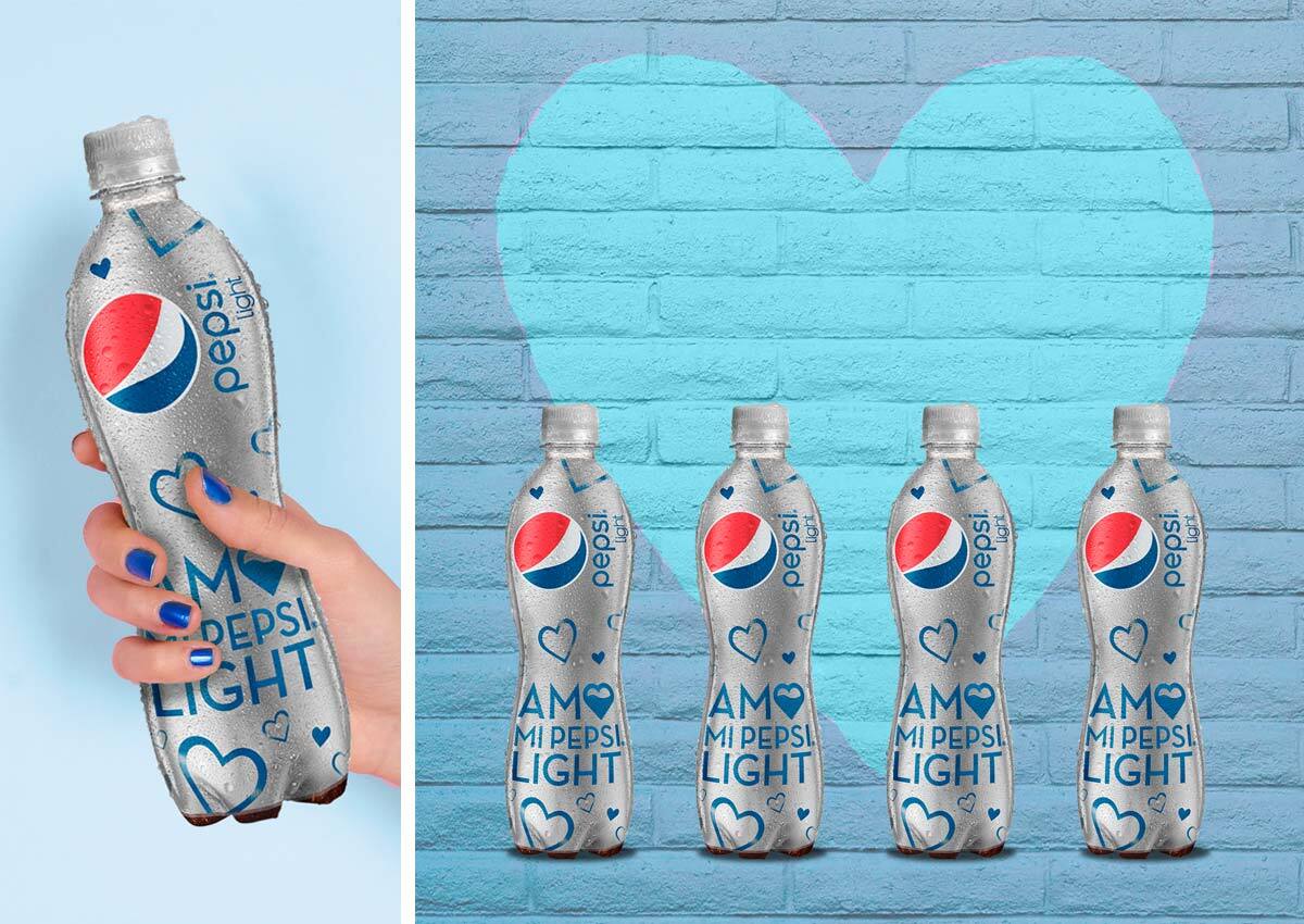 Imaginity, Pepsi Light, Packaging Design, Love Bottle