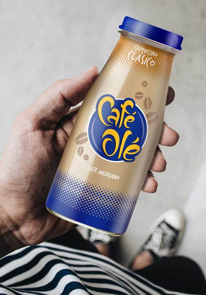 Imaginity, Cafe Ole, Packaging Design, Man Hand