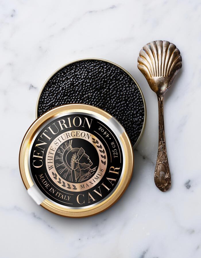 Imaginity, Centurion Caviar, Diseño de Packaging, Logo, Premium