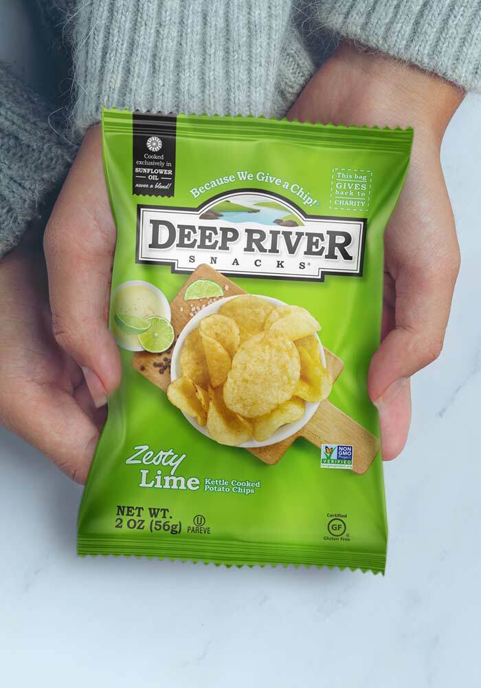 Imaginity, Deep River Snacks, Zesty Lime, Packaging Design, Care
