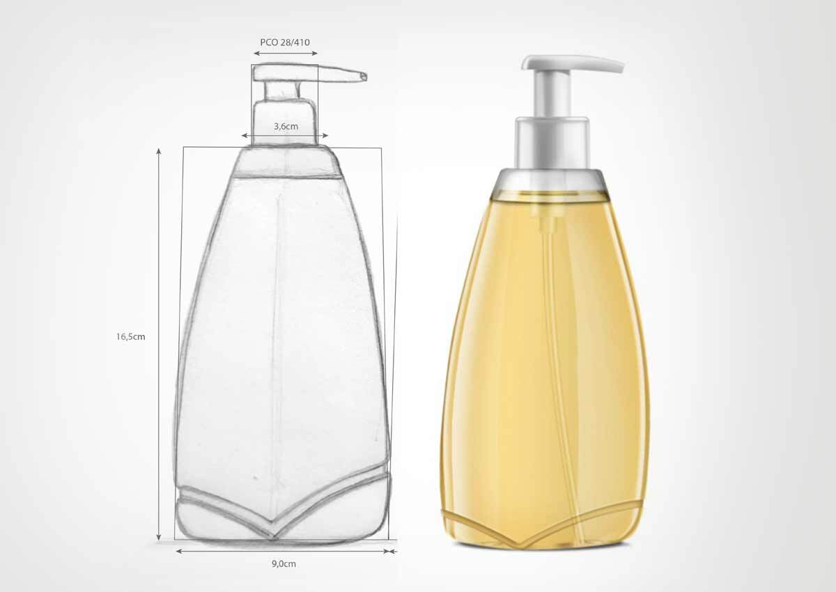 Imaginity, Eterno, Packaging Design, Branding, Bottle Sketch