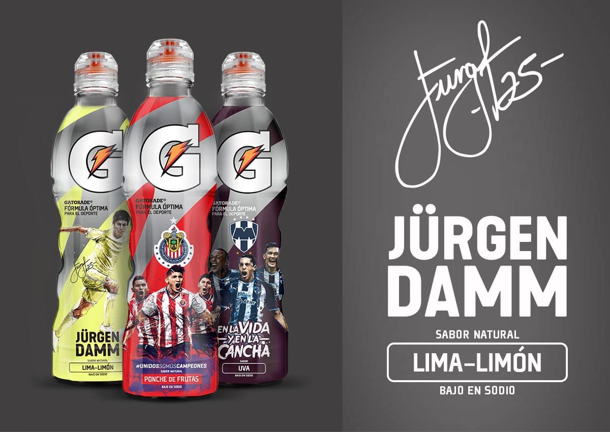 imaginity, Gatorade, Equipos de Fútbol, Diseño de Packaging, Jurgen
