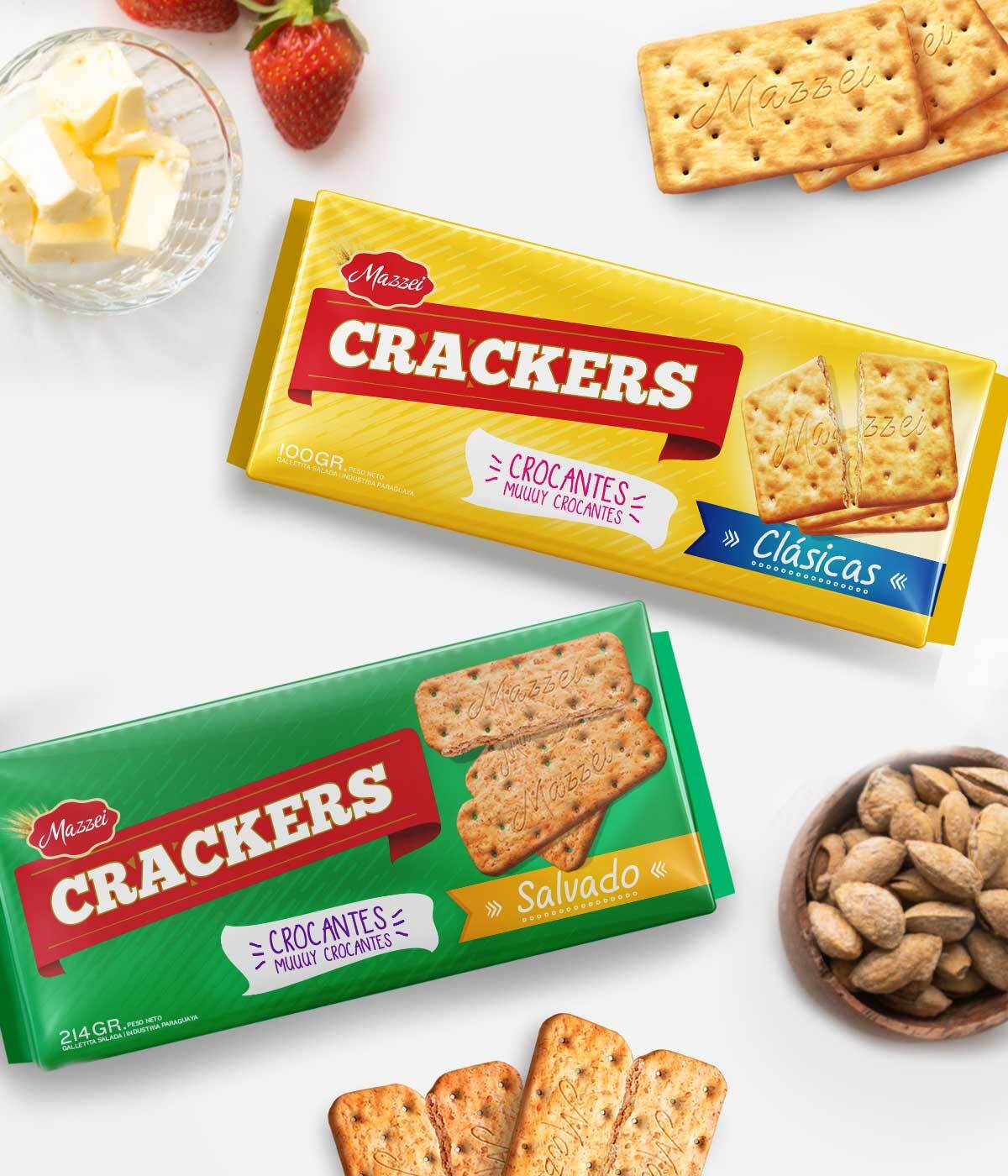 Imaginity, Mazzei, Crackers, Crackers, Packaging Design, Crunchy
