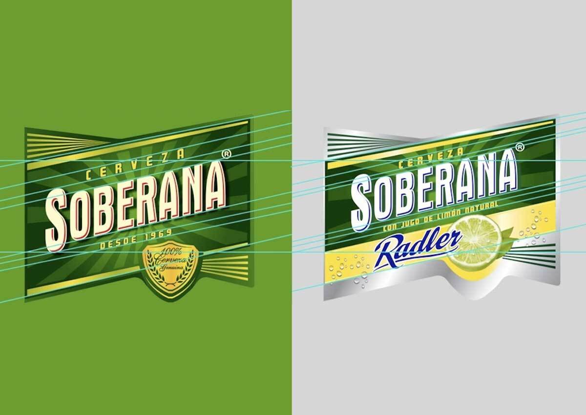 Imaginity, Soberana Radler, Packaging Design, Regular Radler Grid