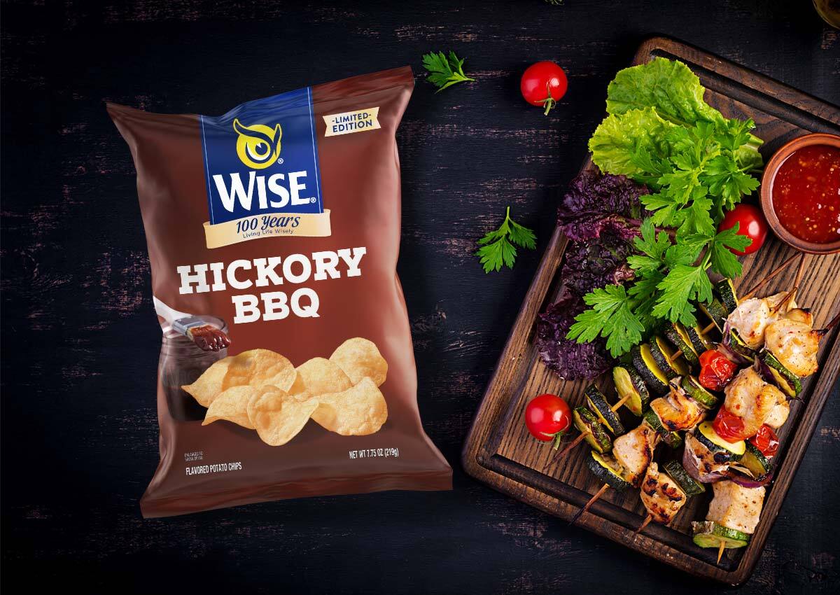 Imaginity, Wise Snacks, Hickory, Packaging Design, BBQ
