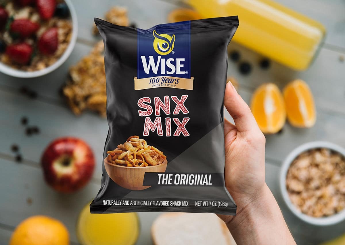 Imaginity, Wise Snacks, Snx Mix, Packaging Design, The Original