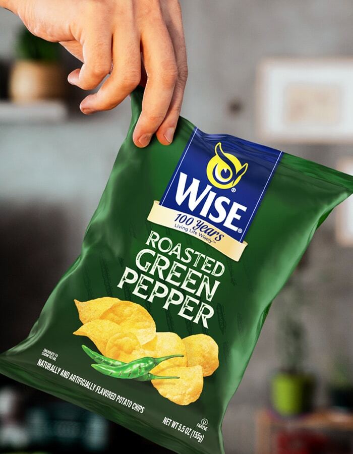 Imaginity, Wise, Roasted Green Pepper, Package, Snack, French Fries