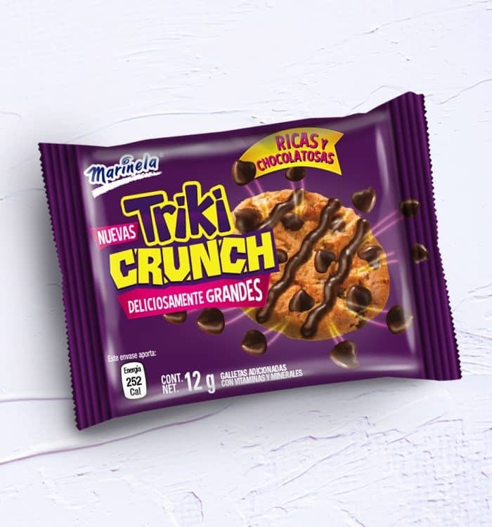 Imaginity, Bimbo, Marinela, Triki Crunch, Logo, Packaging, Galletas Choco Chips
