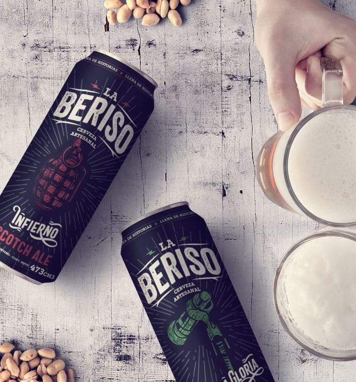 Imaginity, La Beriso, Craft Beer, Packaging Can Design, Rock And Roll Music Band
