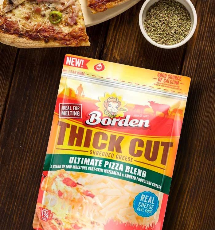 Imaginity, Borden Thick Cut Cheese, Packaging Design, Wood Pizza Pack