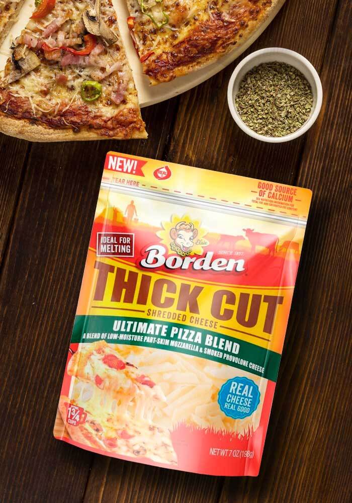Imaginity, Borden Thick Cut Cheese, Packaging Design, Wood Pizza Pack