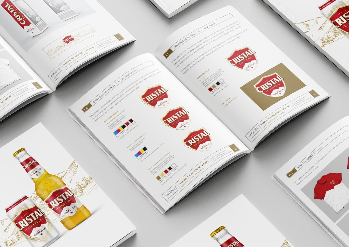 Imaginity, Cristal, Cerveza, Branding, Brandbook, abierto