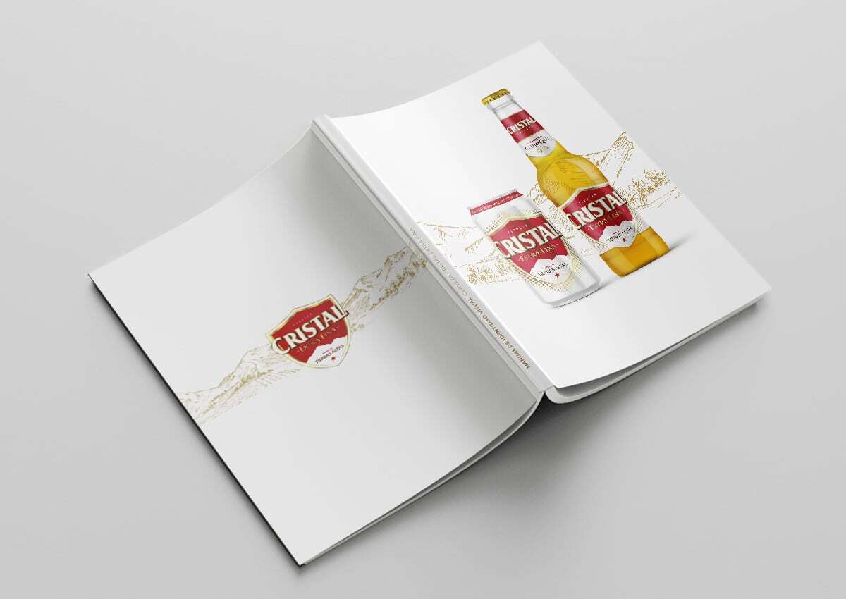 Imaginity, Cristal, Cerveza, Brandbook, Frente y Dorso