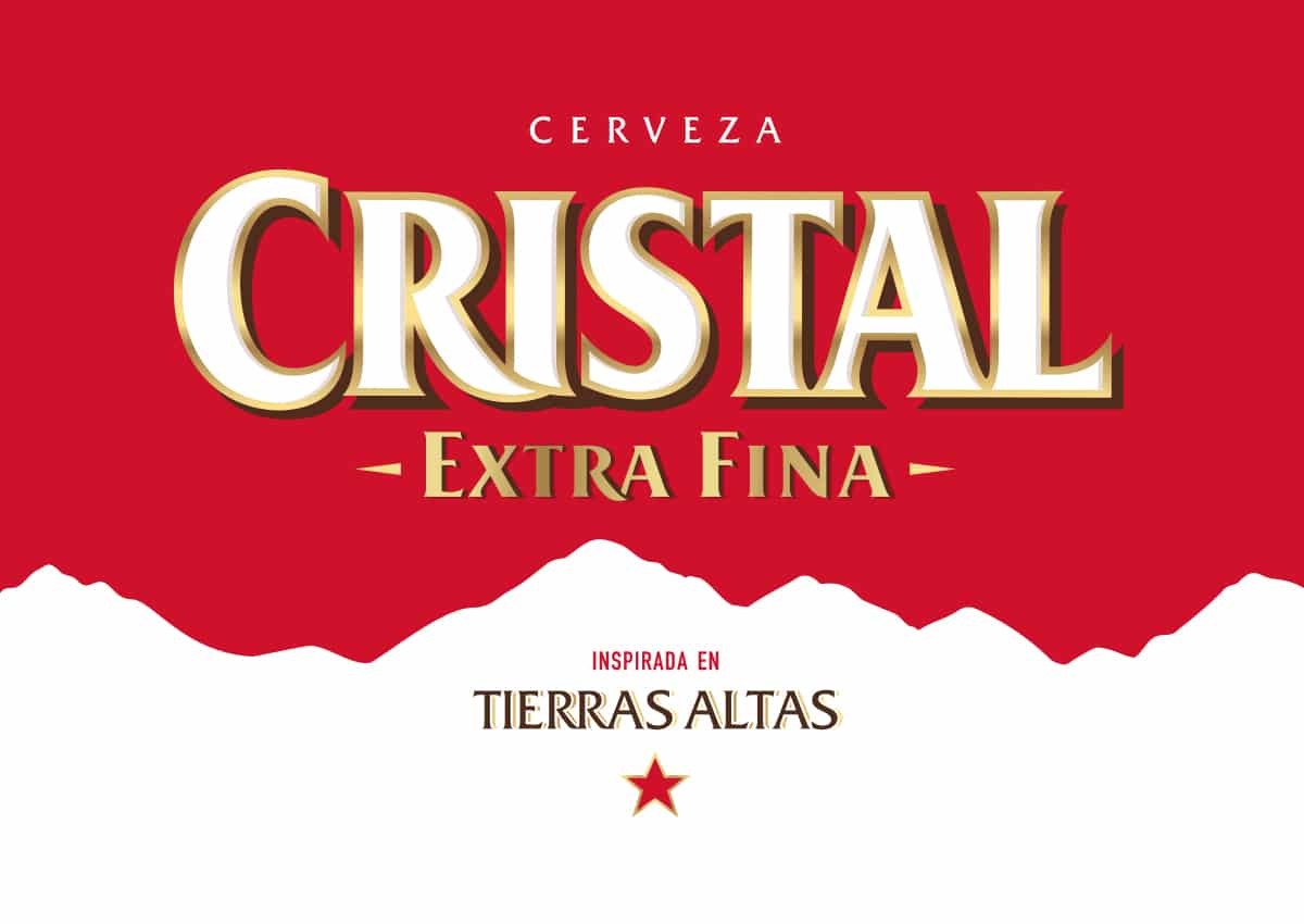 Imaginity, Cristal, Cerveza, Branding, Logotipo y Montañas Rojas