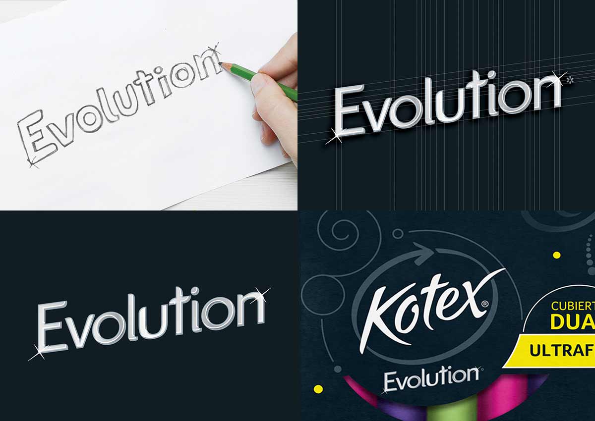imaginity, kotex evolution, branding diseño de packaging, branding logo