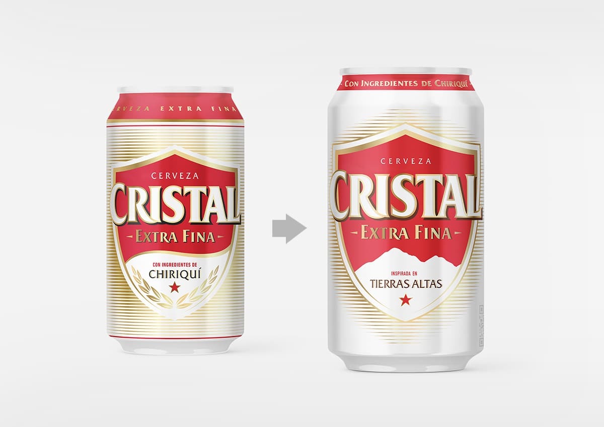 Imaginity, Cristal, Beer, Packaging Design, Can, Before and After