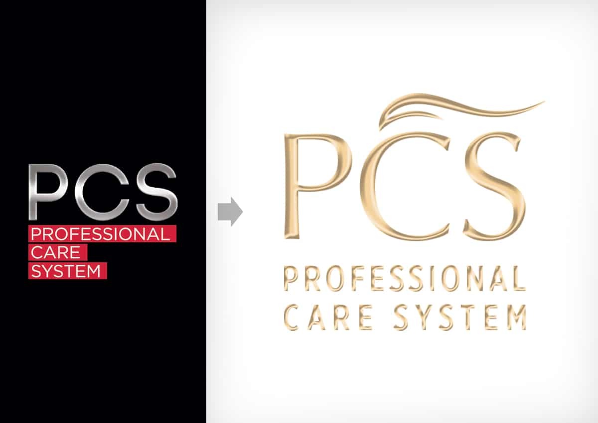 imaginity, pcs, professional care system, color protection, hair treatment, logo design, before and after, branding