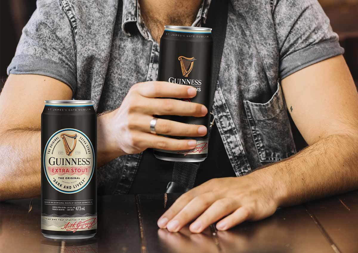 imaginity, guinness rugby, diseño de packaging, hombre cerveza lata