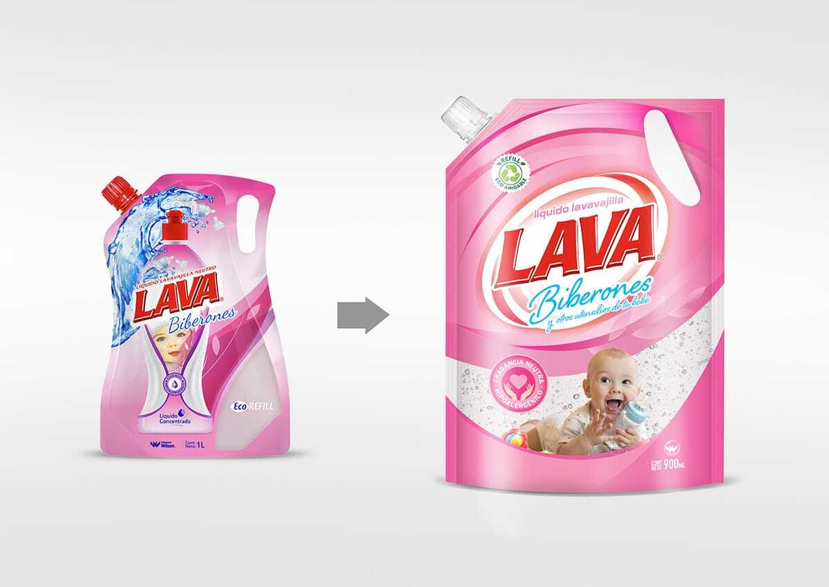 Imaginity, Lava, Detergente, Biberones, Diseño de Packaging, Antes y Después