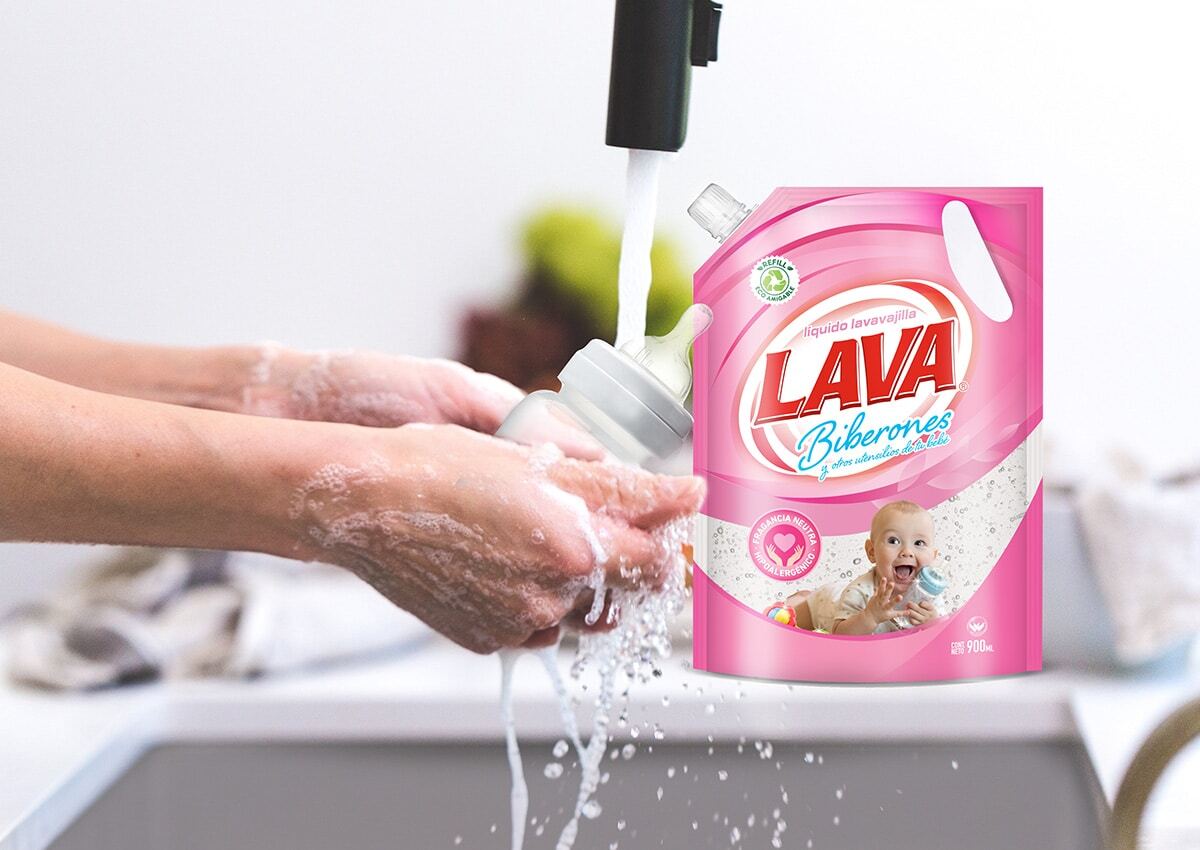 Imaginity, Lava, Dishwasher, Packaging Design, Detergent, Woman cleaning kitchen