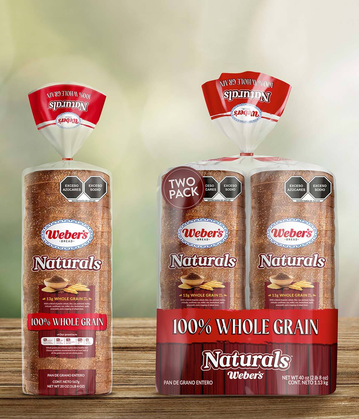 Imaginity, Weber´s, Naturals, Naming, Branding, Logo, Packaging Design, Natural Bread, Two Pack