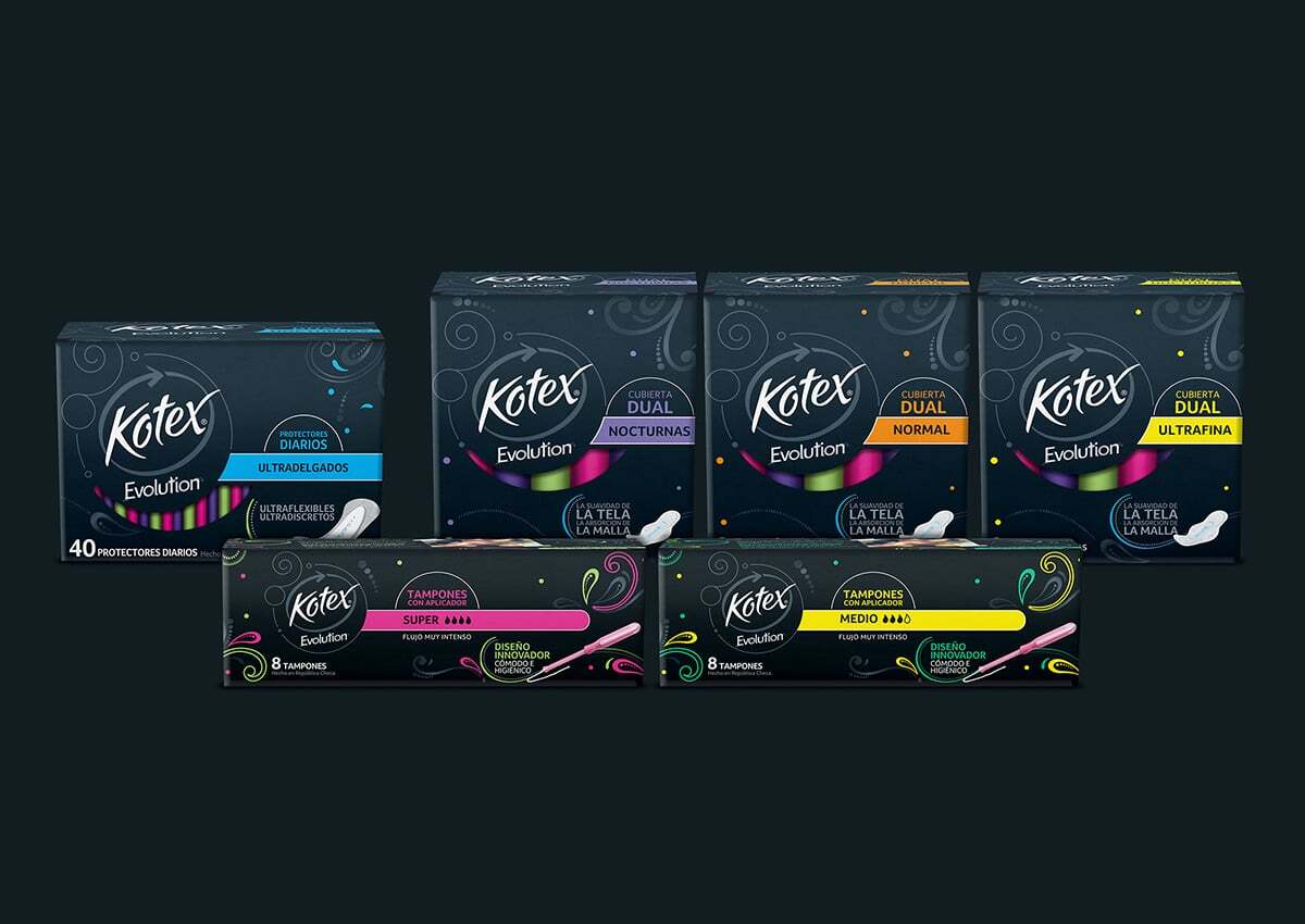 Imaginity, Servicios, Identidad Visual, Diseño, Kimberly Clark, Kotex Evolution, B