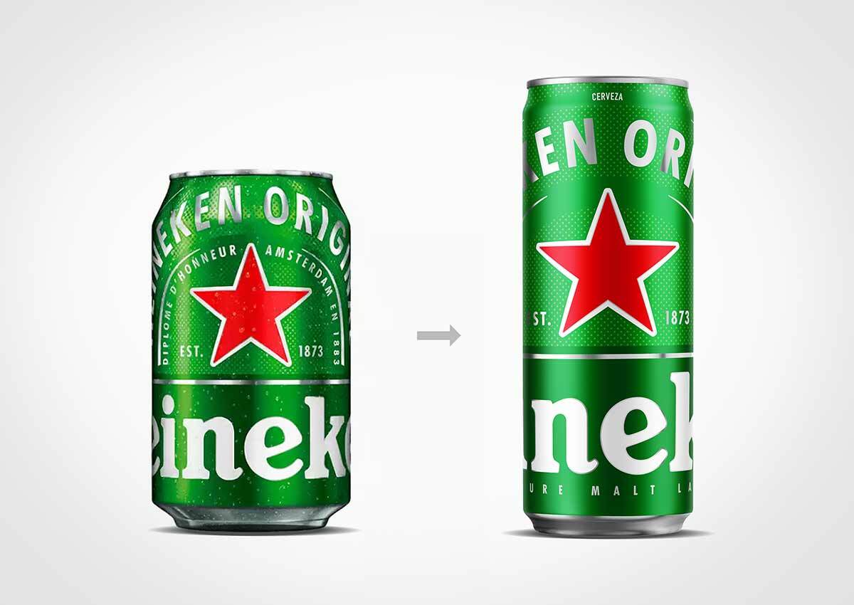 imaginity, heineken panama, diseño de packaging design, antes despué