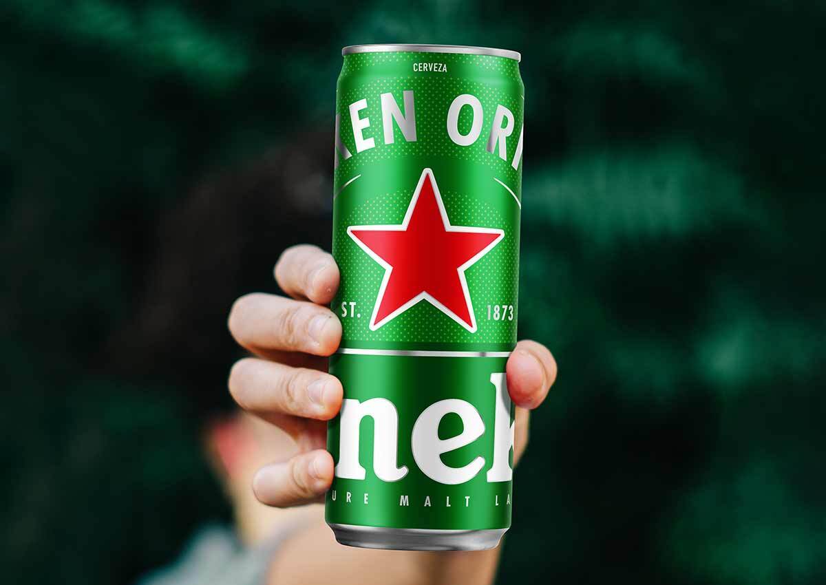 imaginity, heineken panama, packaging design, man hand can