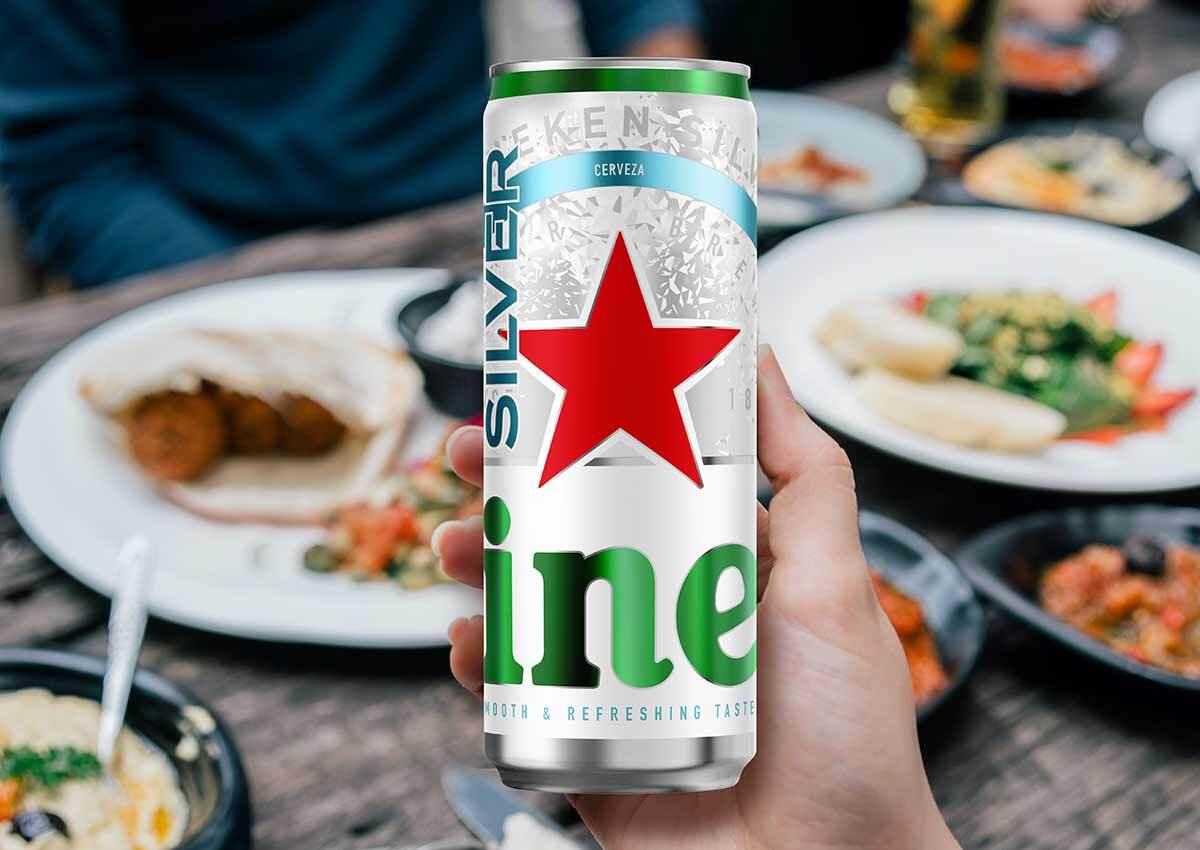 imaginity, heineken silver panama, packaging design, can friends food