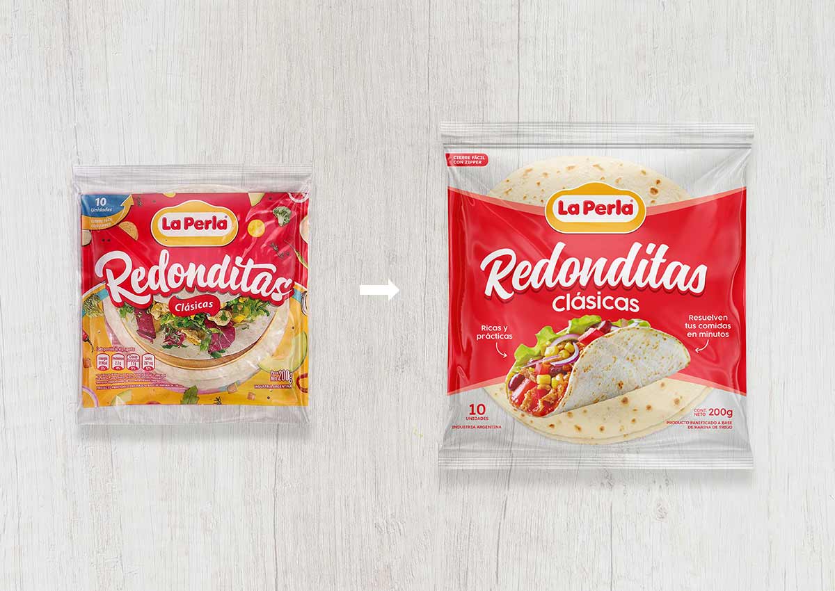 imaginity, la perla redonditas, packaging design, before-after