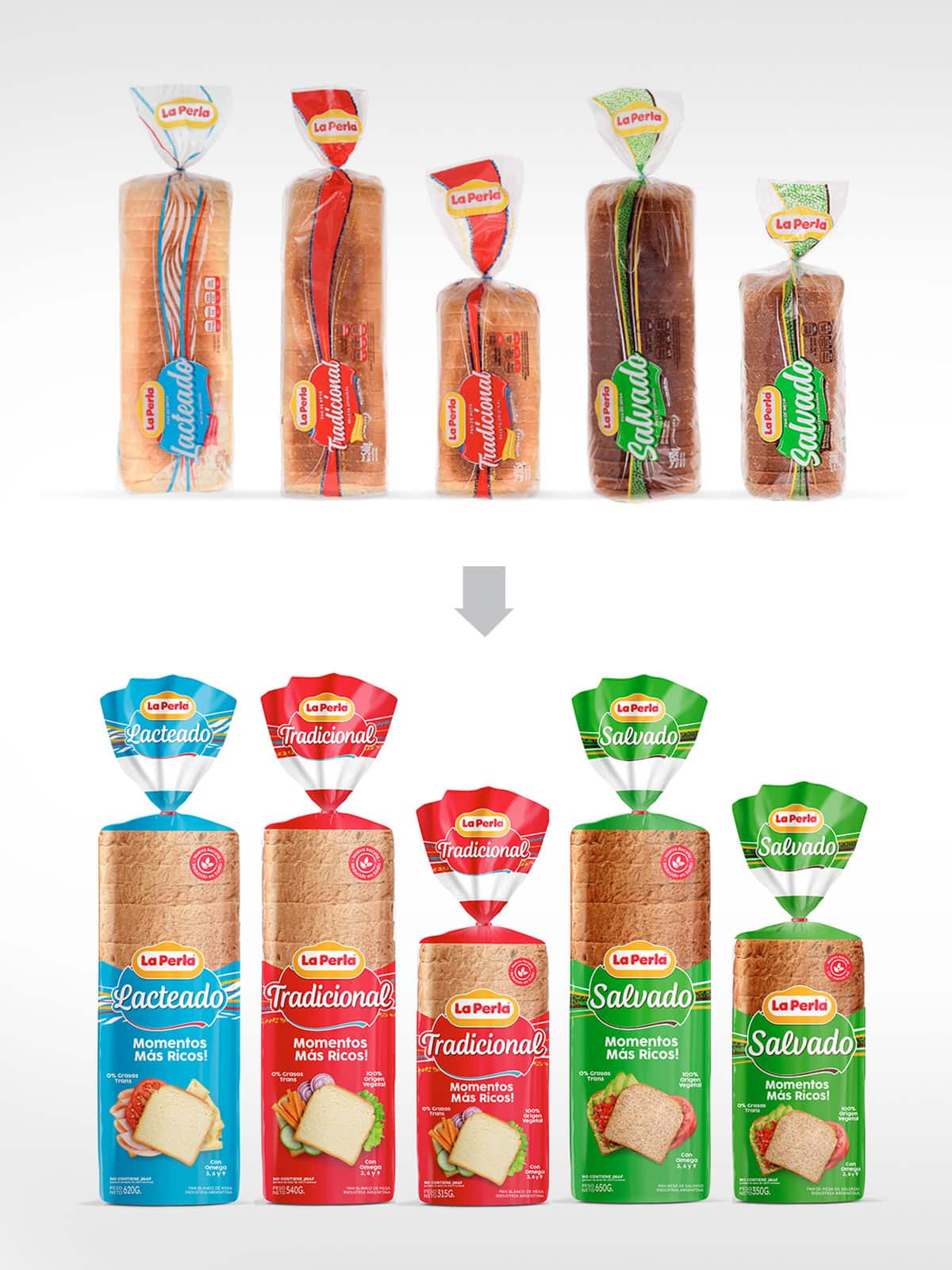 Imaginity, La Perla Sliced Bread, Flavors, Branding, Packaging Design