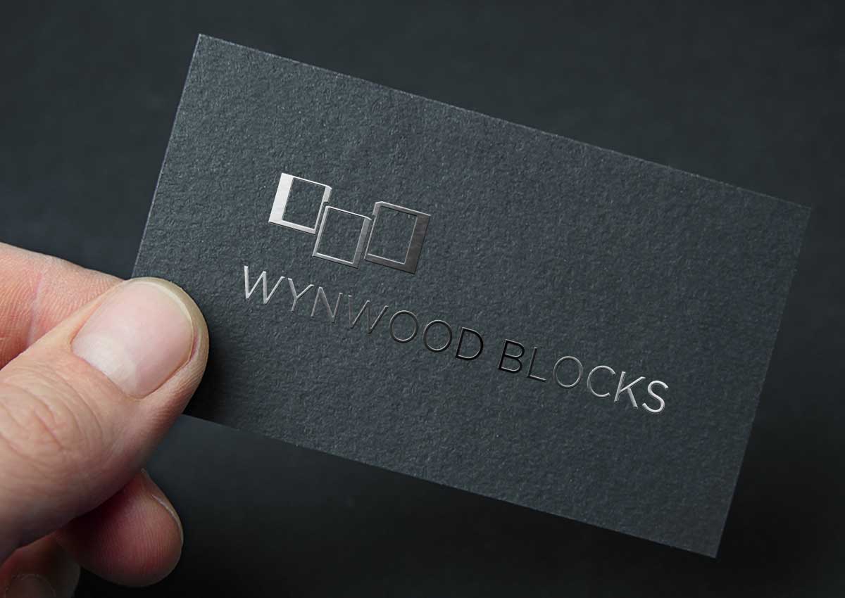 imaginity, wynwood blocks, branding business card hand logo