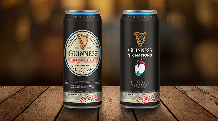 Imaginity, Servicios, Guinness 6 Naciones, Rugby, Lata, Diseño De Packaging, Packvertising