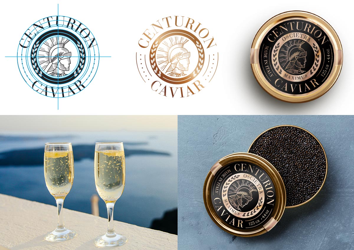 Imaginity, Storytelling, Centurion Caviar, Branding, Logo Design, Gourmet, Premium, Champagne