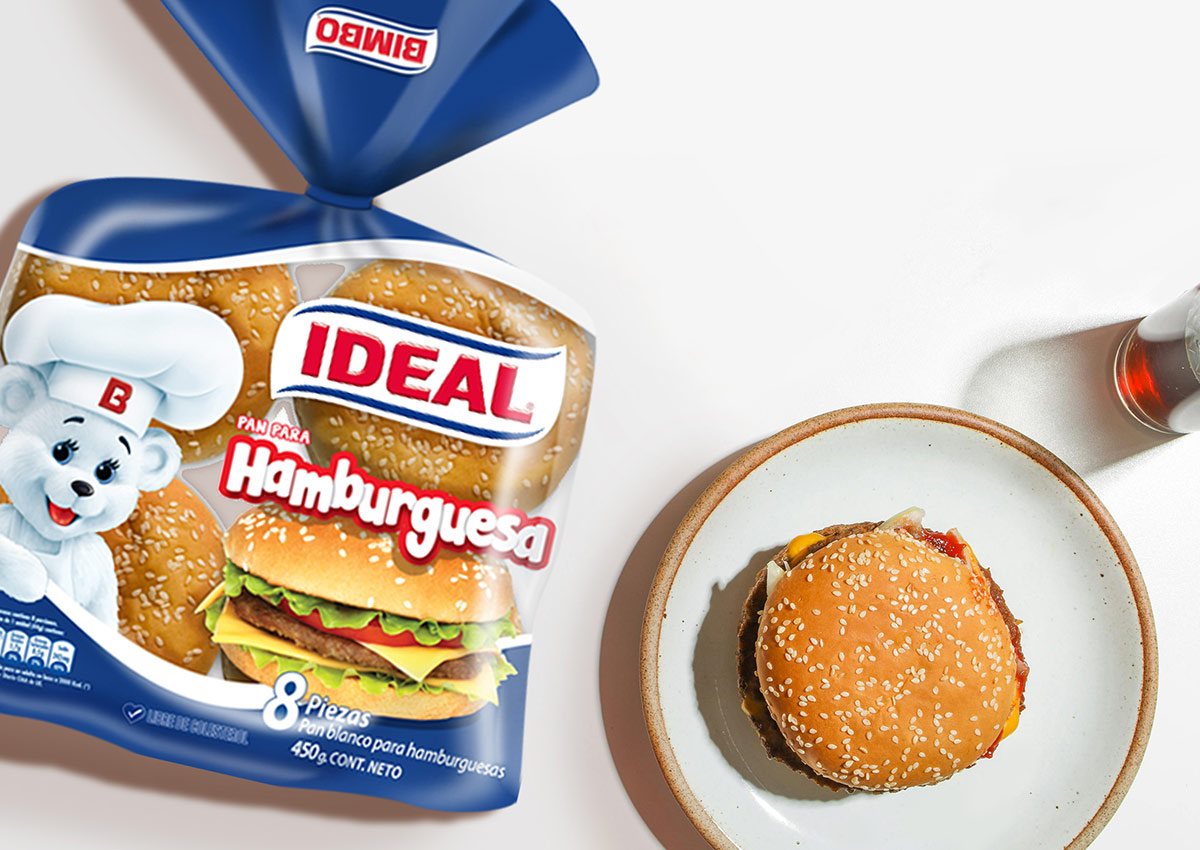 Imaginity, Bimbo, Ideal, Hamburguer, Packaging Design Bread, Chile