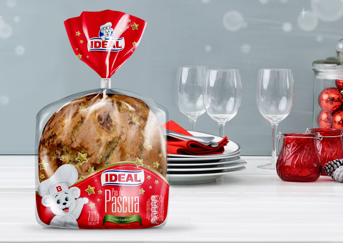 Imaginity, Bimbo, Ideal, Pan De Pascua, Diseño De Packaging, Pan Especial, Chile