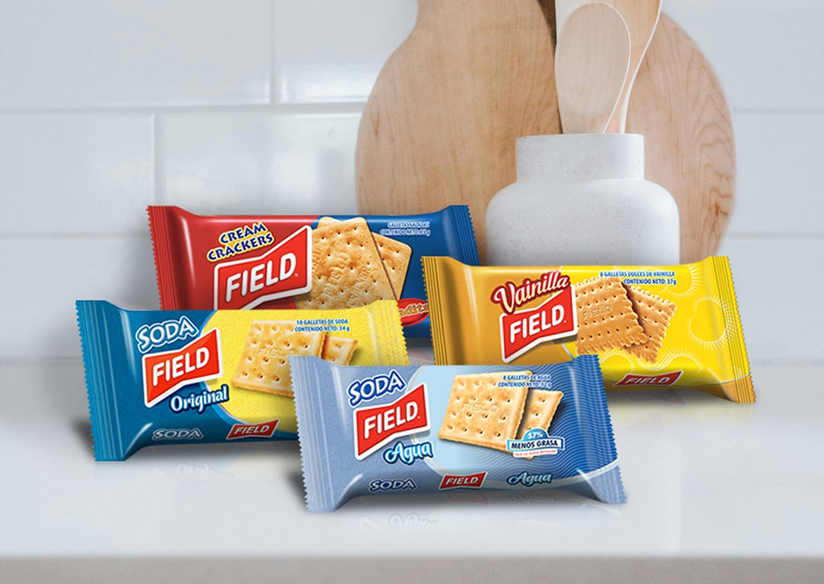 Imaginity, Field, Soda, Cream Crackers, Branding, Packaging Design, Packs, Product Line, Peru
