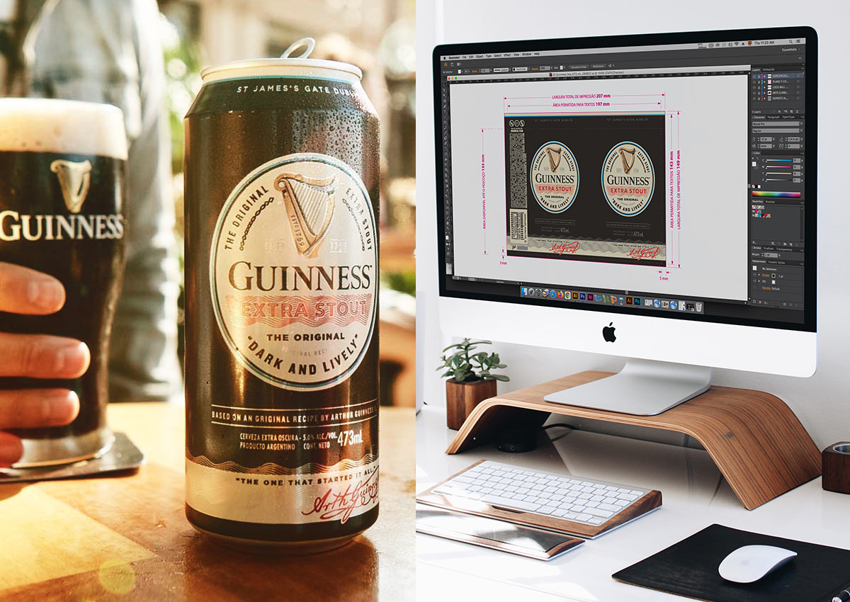 Imaginity, Guinness, The Original, Bier, Extra Stout, Packaging, Design, Six Packs, Argentina