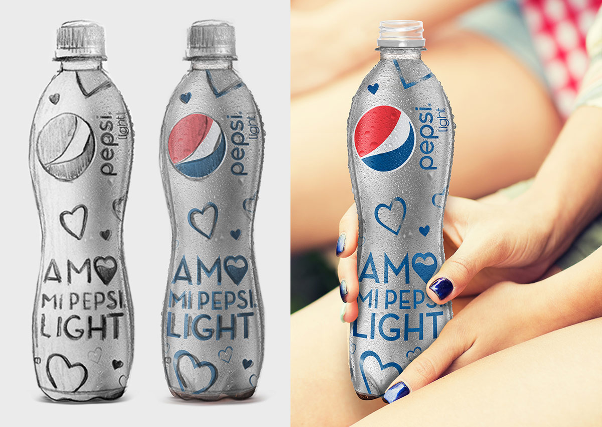 Imaginity, Pepsi Light, Packaging Design, Bottle, Amo Mi Pepsi Light, Mexico