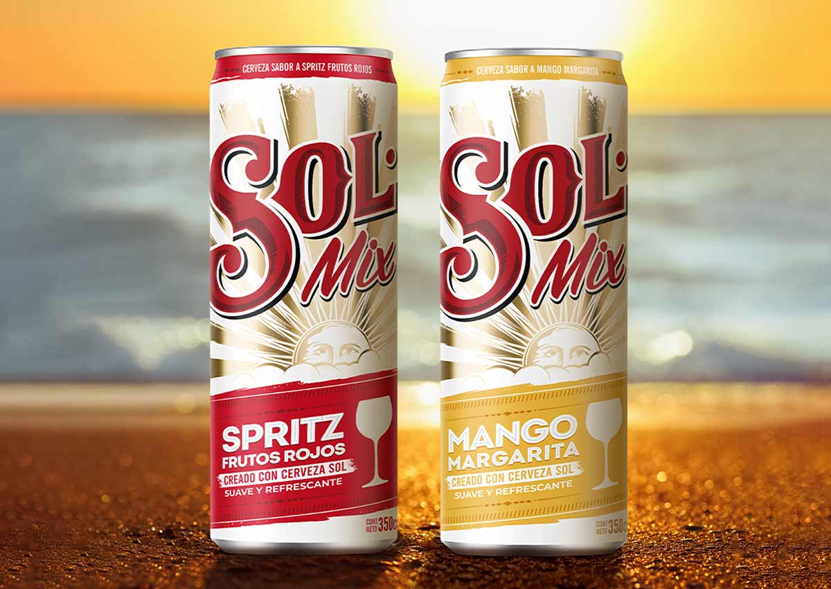 imaginity, sol, diseño de packaging, playa sol lata cerveza