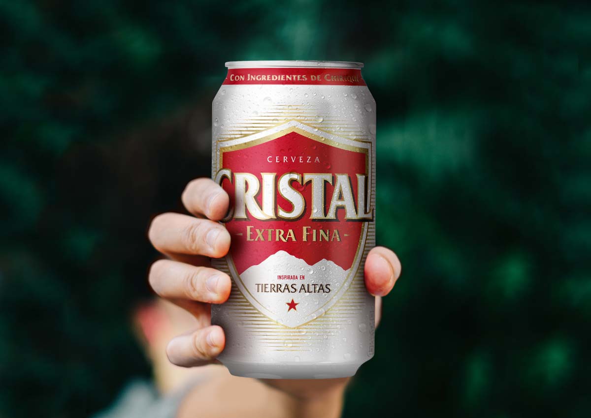 imaginity, cristal beer, branding, can