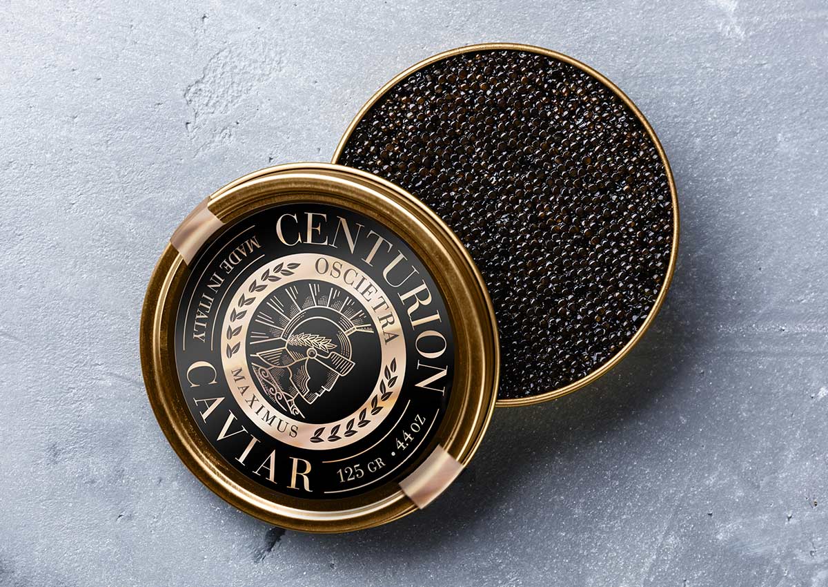 Imaginity, Printing Processes In Packaging Design, Centurion Caviar, Premium