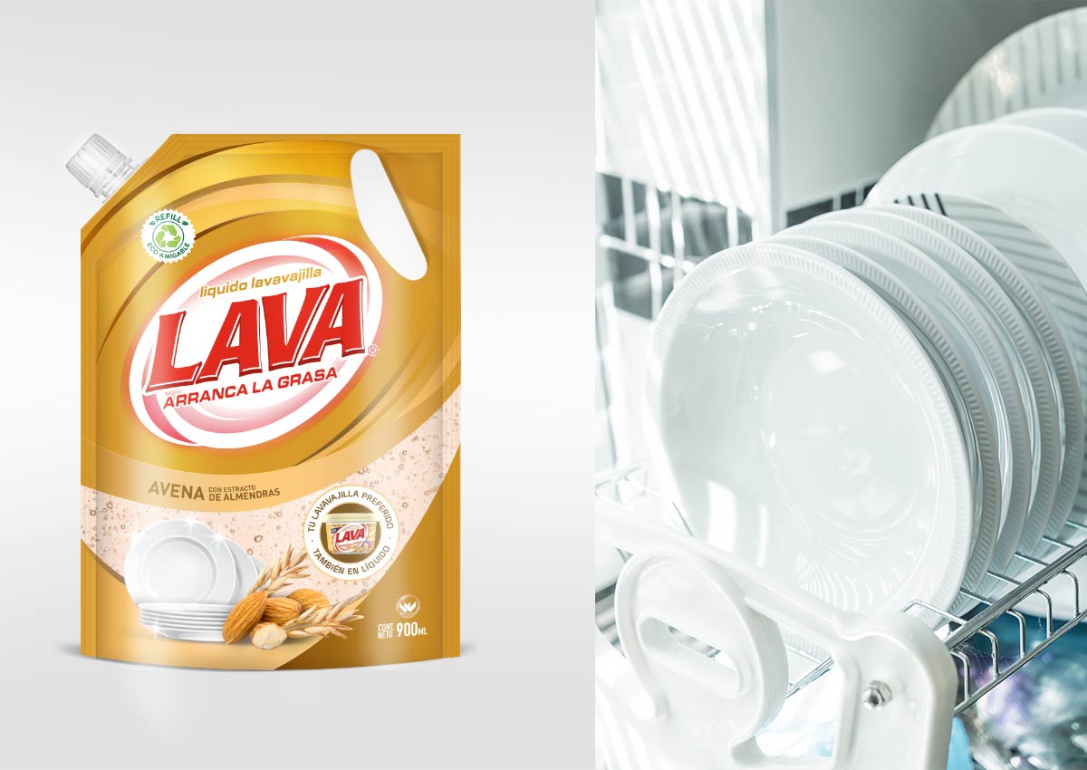 Imaginity, Lava, Dishwasher, Lemon, Packaging Design,liquid Dishwasher