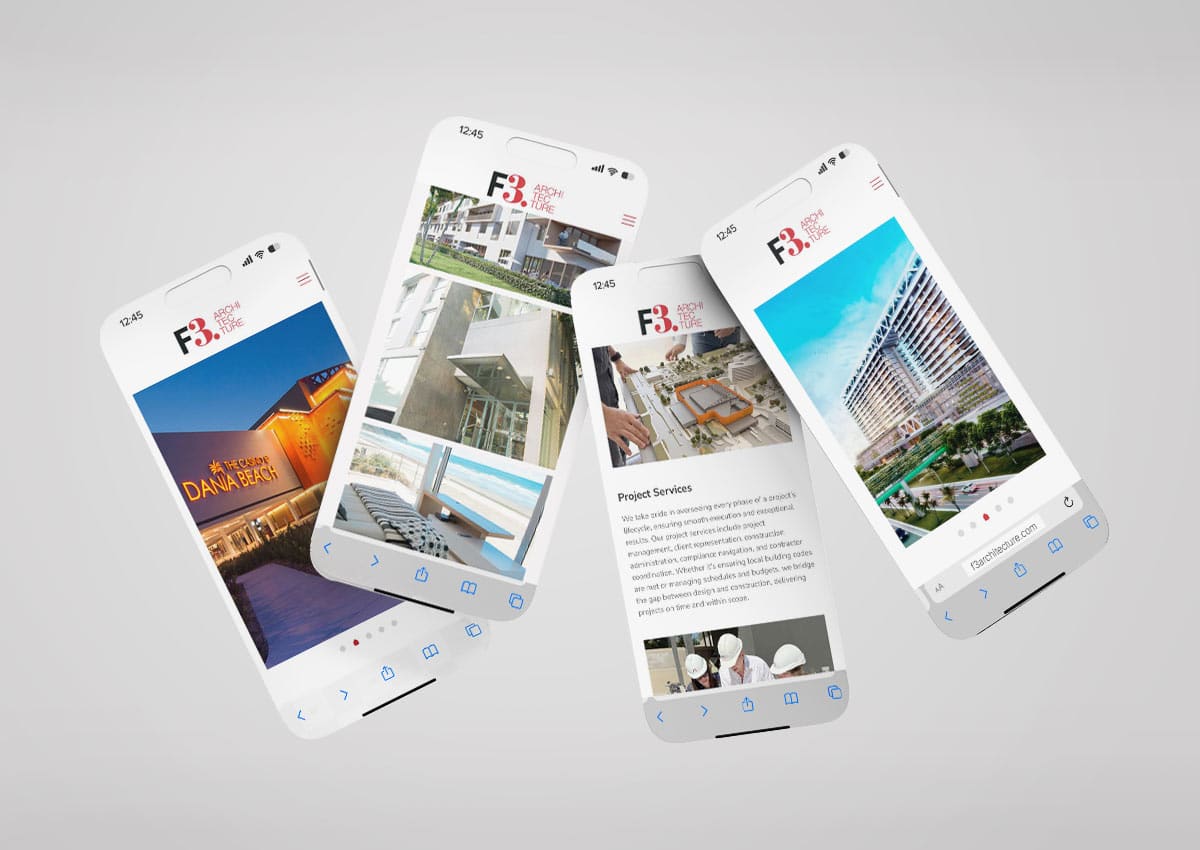 Imaginity, F3 Architecture, Mobile, Web Design