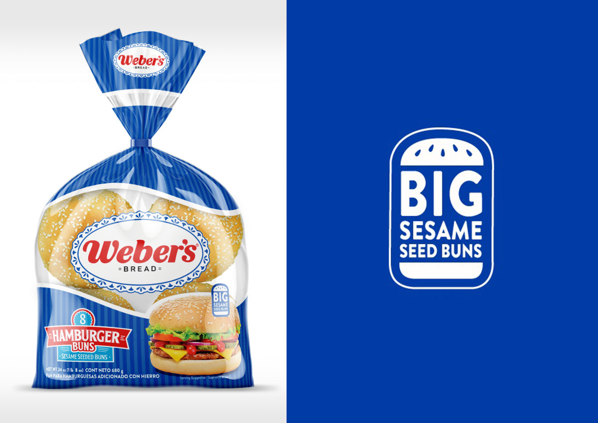 Imaginity, Webers, Hamburger Buns, Icon Design, Packaging Design, Pack