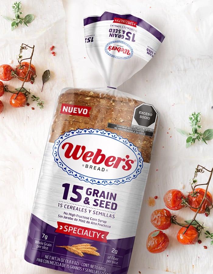 Imaginity, Weber´s, Specialty, Pan Especial, Diseño De Packaging, 15 Granos Y Semillas, Artesanal