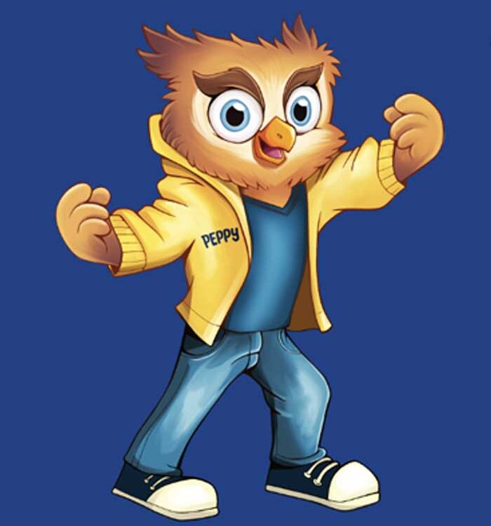 imaginity, wise peppy, mascot design, peppy