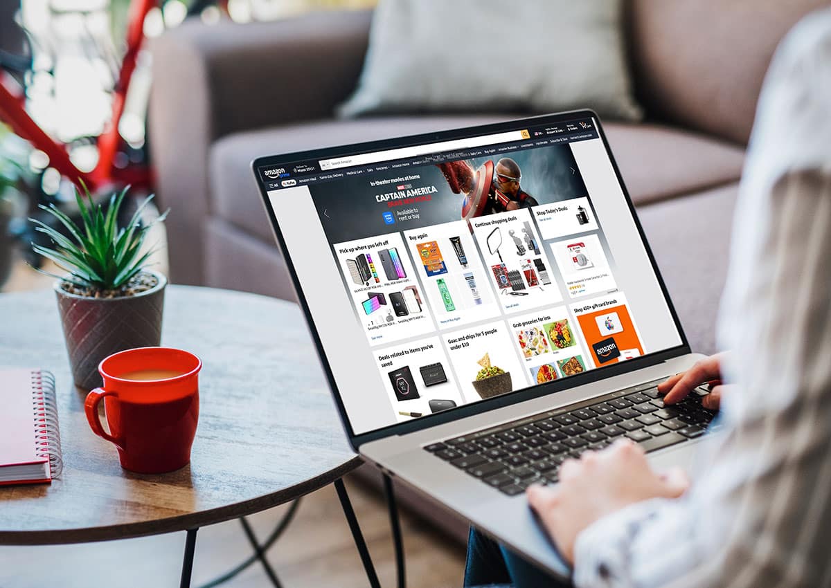 Digital Shopper Marketing, Woman Shopping, Amazon